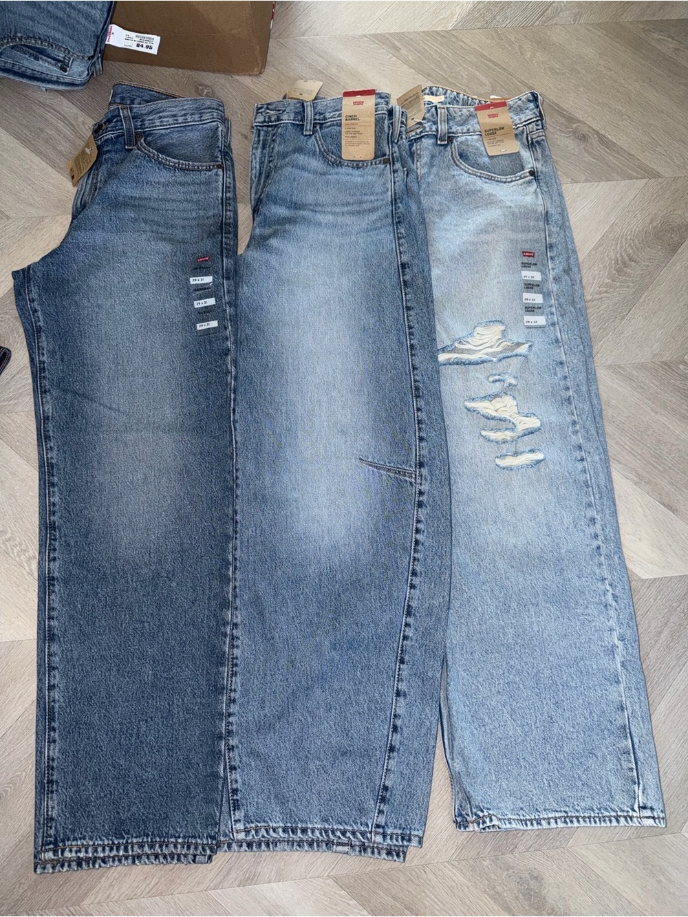 Levi's Trio of Blue Straight-Leg Jeans